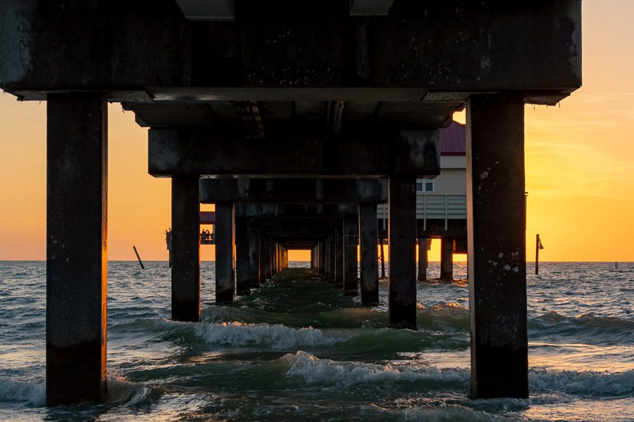 Client Portal - Under the Pier at Sunset